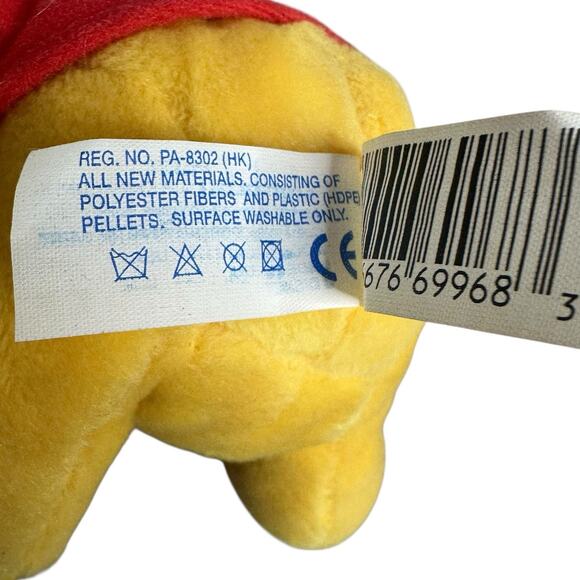 Vintage Mattel Arcotoys Star Bean Plush Winter Winnie The Pooh Bear - Picture 7 of 9